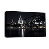 LR London Saint Pauls Cathedral Wall Art Picture – Cityscape Framed Canvas Print | Ready to Hang | Modern Wall Art for Living Room, Bedroom & Office