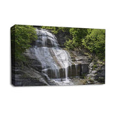 LR Waterfall Forest Wall Art Picture Framed Canvas Print | Ready to Hang | Modern Wall Art for Living Room, Bedroom & Office