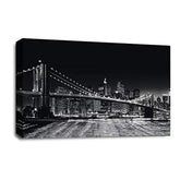 LR New York Wall Art Picture – Skyline Framed Canvas Print | Ready to Hang | Modern Wall Art for Living Room, Bedroom & Office
