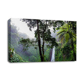 LR Waterfall Forest Wall Art Picture Framed Canvas Print | Ready to Hang | Modern Wall Art for Living Room, Bedroom & Office