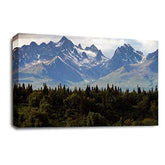 LR Landscape Wall Art Print Mountain Forest Framed Canvas Panel Picture Ready to Hang