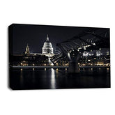 LR London Saint Pauls Cathedral Wall Art Picture City Big Ben Framed Canvas Print Ready to Hang
