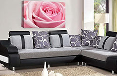 LR Floral Pink Rose Wall Art Canvas Print Flower Framed Picture Panel Ready to Hang