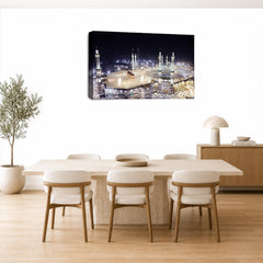 LR Islamic Hajj Mecca Wall Art Picture Framed Canvas Print | Ready to Hang | Modern Wall Art for Living Room, Bedroom & Office