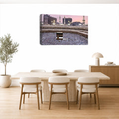 LR Islamic Hajj Mecca Wall Art Picture Framed Canvas Print | Ready to Hang | Modern Wall Art for Living Room, Bedroom & Office