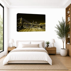 LR New York Skyline Wall Art Picture Framed Canvas Print | Ready to Hang | Modern Wall Art for Living Room, Bedroom & Office