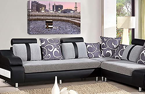 LR Islamic Hajj Mecca Wall Art Haram Kaaba Framed Canvas Picture Ready to Hang