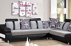 LR Love Quote Home Wall Art Picture Pink White Family Framed Split Panel Print Ready to Hang