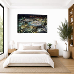 LR Islamic Hajj Mecca Wall Art Picture Framed Canvas Print | Ready to Hang | Modern Wall Art for Living Room, Bedroom & Office
