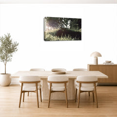 LR Landscape Forest Trees Wall Art Picture Framed Canvas Print | Ready to Hang | Modern Wall Art for Living Room, Bedroom & Office