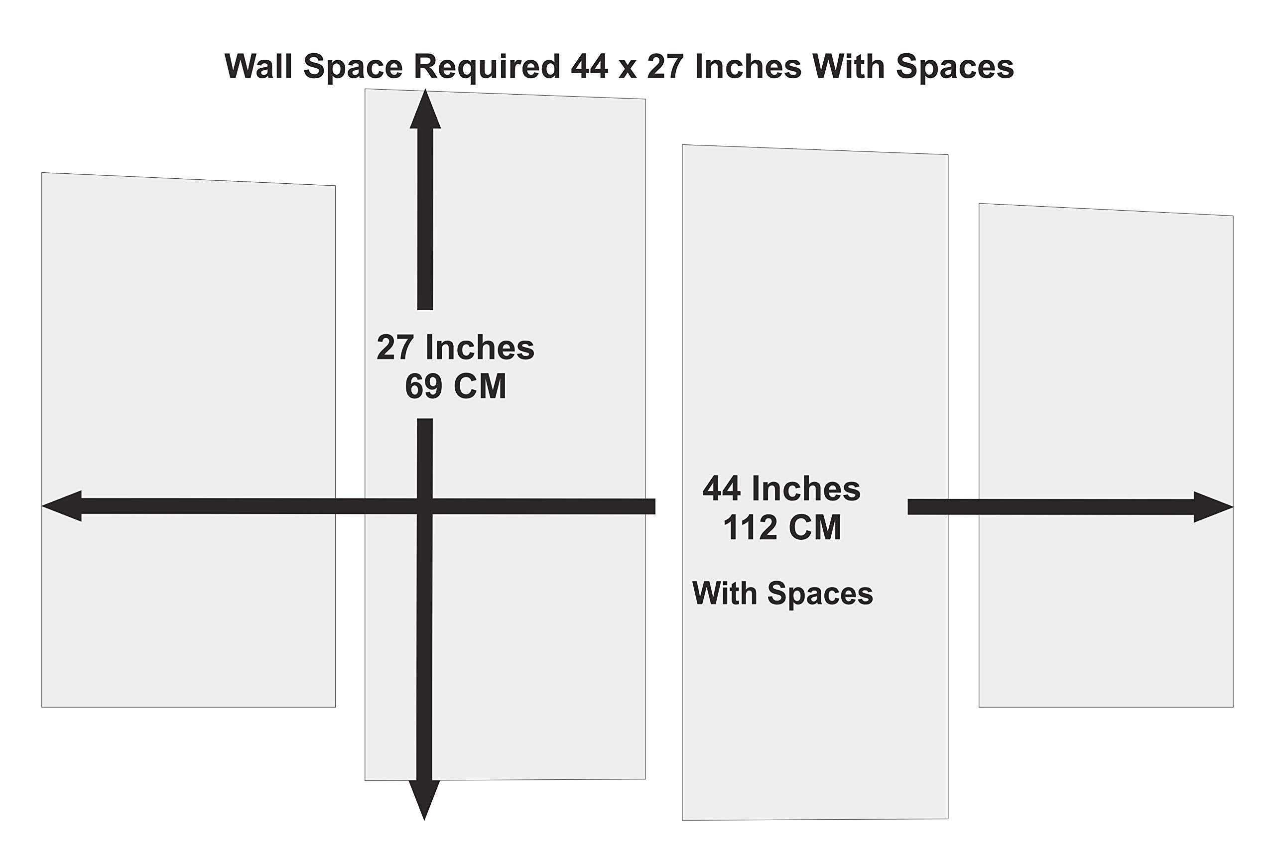 LR Floral Grey Rose Love Art Picture Grey White Flower Home Wall Canvas Split Panel Print