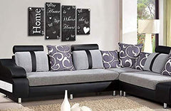 LR Love Quote Home Wall Art Picture Grey White Family Framed Split Panel Print Ready to Hang