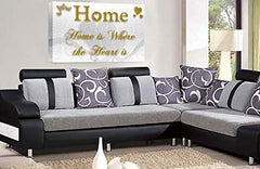 LR Home Love Quote Wall Art Canvas Gold White Framed Family Picture Print Ready to Hang