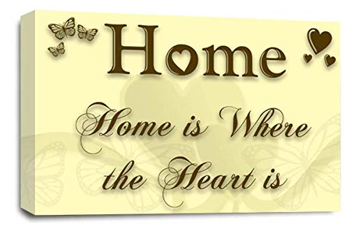 LR Home Love Quote Wall Art Canvas Cream Brown Framed Family Picture Print Ready to Hang