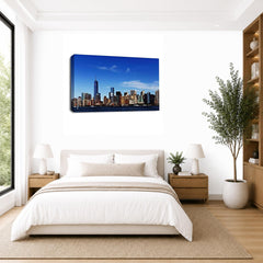 LR New York Skyline Wall Art Picture – Landscape Framed Canvas Print | Ready to Hang | Modern Wall Art for Living Room, Bedroom & Office