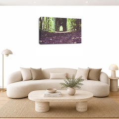 LR Landscape Forest Trees Wall Art Picture Framed Canvas Print | Ready to Hang | Modern Wall Art for Living Room, Bedroom & Office