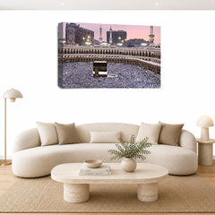 LR Islamic Hajj Mecca Wall Art Picture Framed Canvas Print | Ready to Hang | Modern Wall Art for Living Room, Bedroom & Office