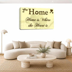 LR Home Love Quote Wall Art Picture – Cream & Brown Framed Canvas Print | Ready to Hang | Modern Wall Art for Living Room, Bedroom & Office