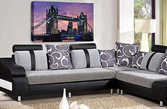 LR London Bridge Wall Art Picture City Tower Framed Canvas Panel Print Ready to Hang