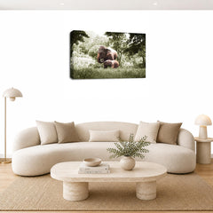 LR African Baby Elephant Wall Art Picture Framed Canvas Print | Ready to Hang | Modern Wall Art for Living Room, Bedroom & Office