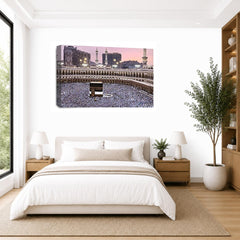 LR Islamic Hajj Mecca Wall Art Picture Framed Canvas Print | Ready to Hang | Modern Wall Art for Living Room, Bedroom & Office