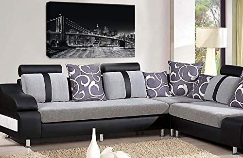 LR New York Wall Art Picture Brooklyn Bridge USA Canvas Print Ready to Hang