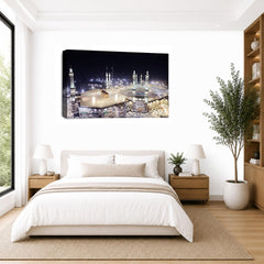 LR Islamic Hajj Mecca Wall Art Picture Framed Canvas Print | Ready to Hang | Modern Wall Art for Living Room, Bedroom & Office