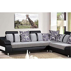 LR African Giraffe Animal Wall Art Picture Zoo Framed Canvas Panel Print Ready to Hang