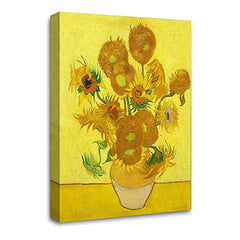 LR Sunflowers Wall Art Picture – Floral Framed Canvas Print | Ready to Hang | Modern Wall Art for Living Room, Bedroom & Office