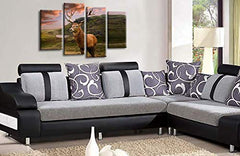 LR Large Highland Stag Canvas Art Picture Scottish Animal Deer Split Wall Panel Print