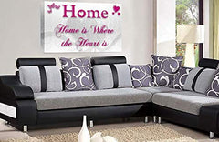 LR Love Wall Art Print Pink White Home Quote Framed Canvas Picture Ready to Hang