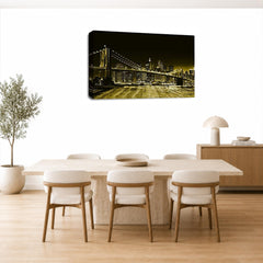LR New York Skyline Wall Art Picture Framed Canvas Print | Ready to Hang | Modern Wall Art for Living Room, Bedroom & Office