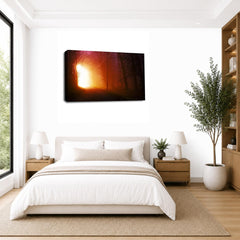 LR Landscape Sunset Wall Art Picture Framed Canvas Print | Ready to Hang | Modern Wall Art for Living Room, Bedroom & Office