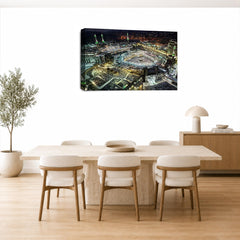 LR Islamic Hajj Mecca Wall Art Picture Framed Canvas Print | Ready to Hang | Modern Wall Art for Living Room, Bedroom & Office