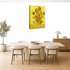 LR Sunflowers Wall Art Picture – Floral Framed Canvas Print | Ready to Hang | Modern Wall Art for Living Room, Bedroom & Office