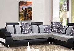 LR Large Highland Cattle Stag Canvas Art Picture Scottish Animal Cow Framed Wall Panel Print