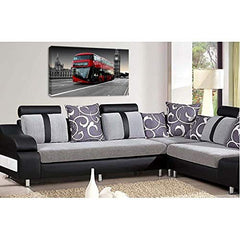 LR London Red Bus Wall Art Picture City Big Ben Framed Canvas Panel Print Ready to Hang