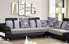 LR Love Quote Home Wall Art Picture Gold White Family Framed Split Panel Print Ready to Hang