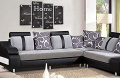 LR Love Quote Home Wall Art Picture Grey White Family Framed Split Panel Print Ready to Hang