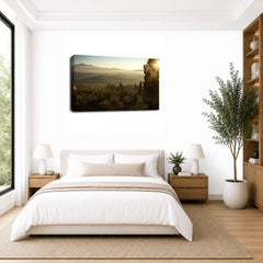 LR Landscape Forest Trees Wall Art Picture Framed Canvas Print | Ready to Hang | Modern Wall Art for Living Room, Bedroom & Office